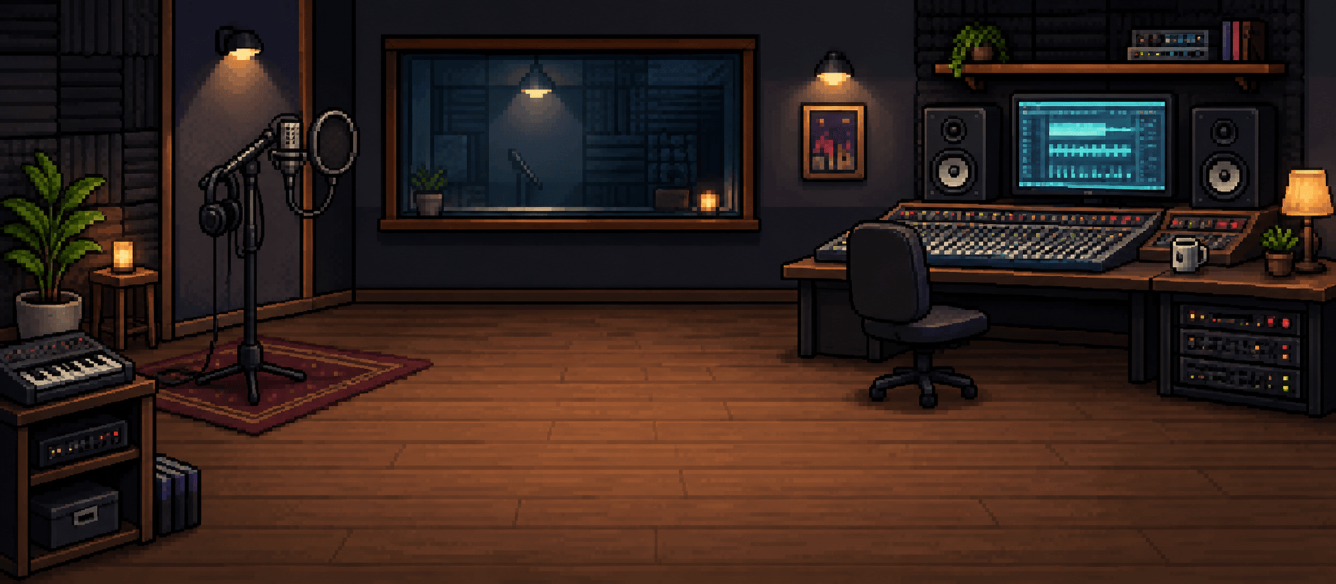 Recording studio background